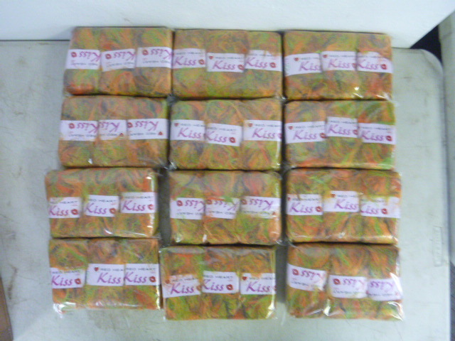 lot 187 image: 12 Packs of Red Heart Kiss Yarn