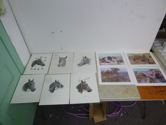lot 217 image: 10 Horse Prints