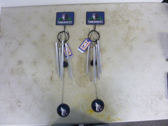 lot 226 image: 2 Timberwolves Wind Chimes