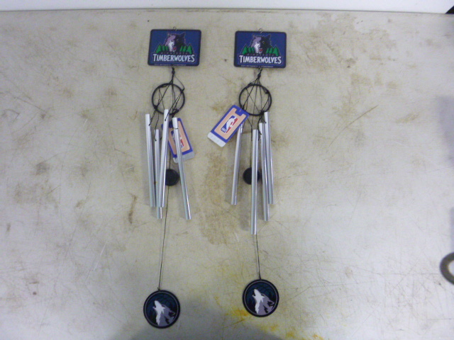 lot 227 image: 2 Timberwolves Wind Chimes