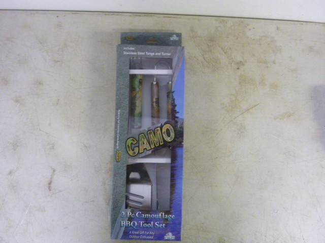 lot 249 image: CB Outdoor 2 Piece Camouflage BBQ Tool Set