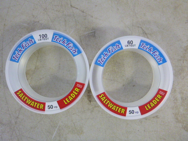lot 297 image: 2 Spools of Trik Fish 100 Lb. Leader Line