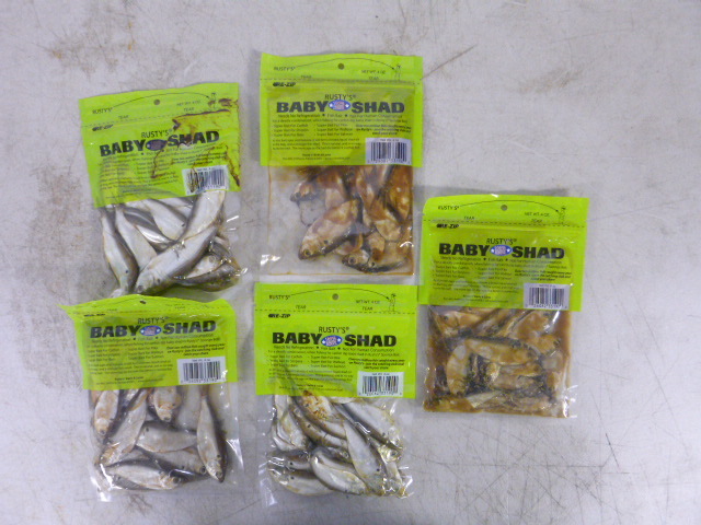 lot 298 image: 5 Packs of Rustys Baby Shads