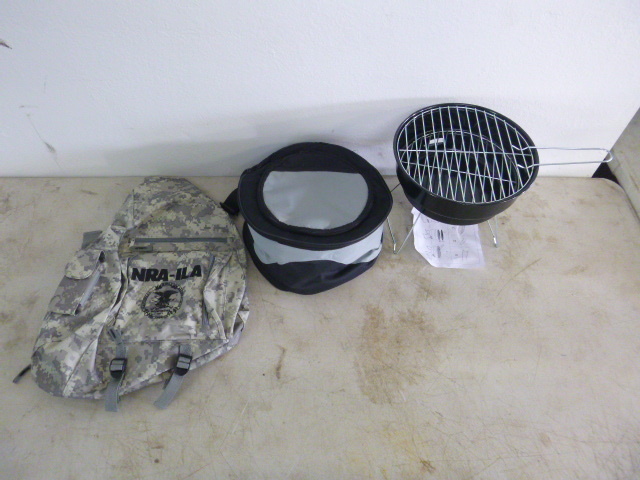 lot 320 image: Grill, Cooler and Backpack