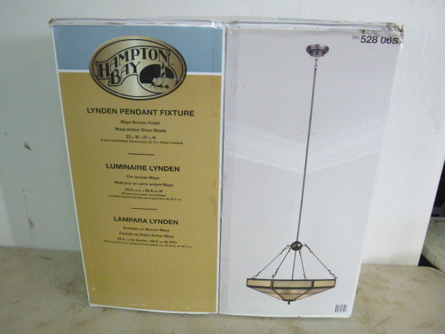 lot 329 image: Hampton Bay Lynden Pendant Lighting Fixture