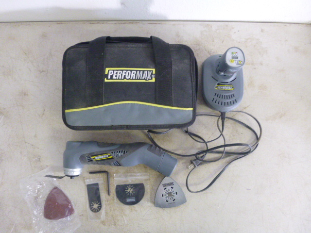 lot 332 image: Performax 12 Volt Oscillating Tool with Charger and Case