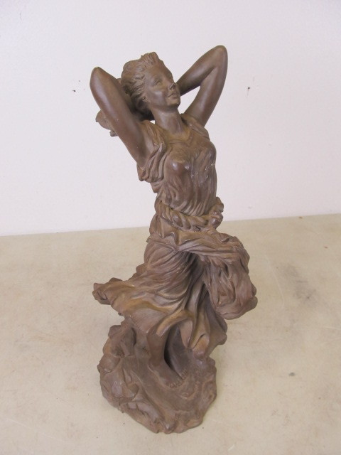 lot 13 image: 17 Austin Products Maxfield Parrish Plaster Statue