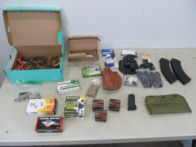 lot 33 image: Lot of Ammunition, Holsters, Accessories etc.