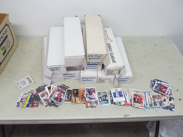 lot 46 image: Large Lot of Sports Cards in boxes