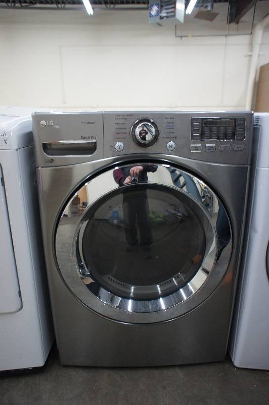 lot 3 image: NEW- LG DLEX3370V 7.4 cu. ft. Electric Dryer with Steam in Graphite Steel, ENERGY STAR TestedWorks