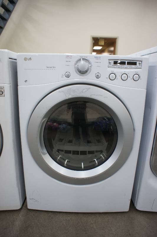lot 5 image: New- LG 7.3 cu. ft. Electric Dryer w Sensor Dry - White TestedWorks