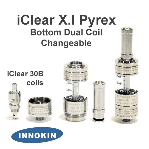 Lot of 3- INNOKIN ICLEAR X.1 GLASS TANKS