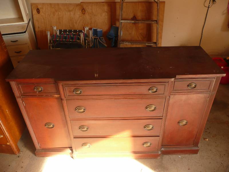 lot 2 image: Antique Sideboard - Very Nice Piece - Good Condition For Its Age - Approx 62 Long 36 High 22 Deep