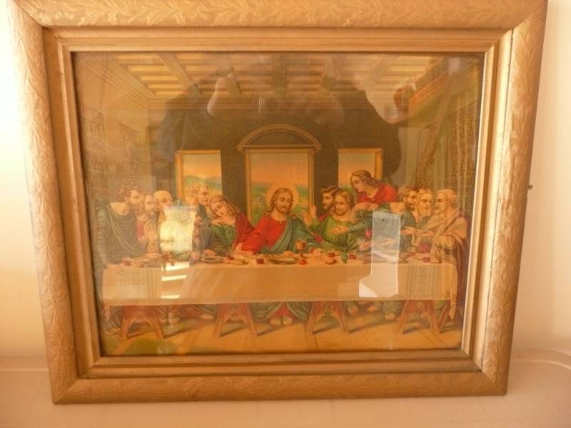 lot 16 image: Antique Last Super Framed Artwork - Very Nice Piece - See Pictures - Approx 25wide 21high