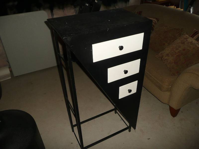 lot 36 image: Vintage Artist Made Folk Art Hand Made Dresser - One Of A Kind - See Pictures - Approx 48high 24wide 16deep