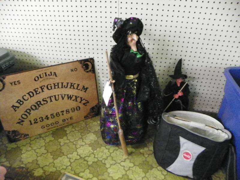 Ouija Board and Halloween witch