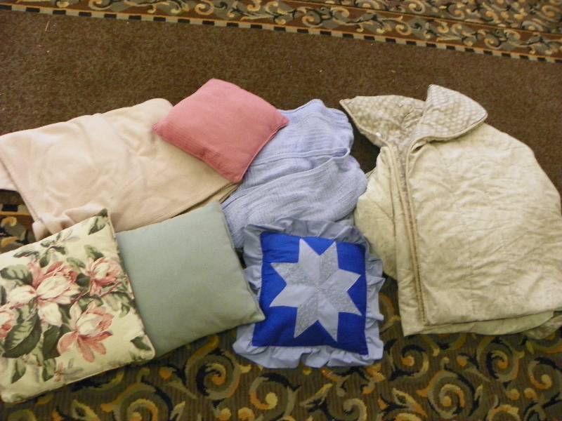 Blankets and pillows