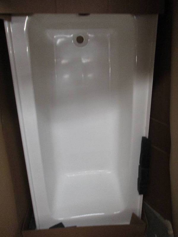 lot 302 image: aquatic 60-inch bathtub left drain ...