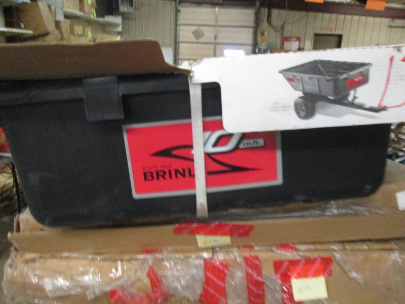 lot 316 image: brinly 10cuft poly cart open box ...