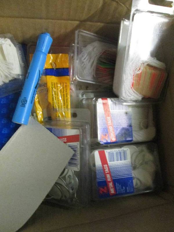 lot 327 image: lot of price tags and invoice books...