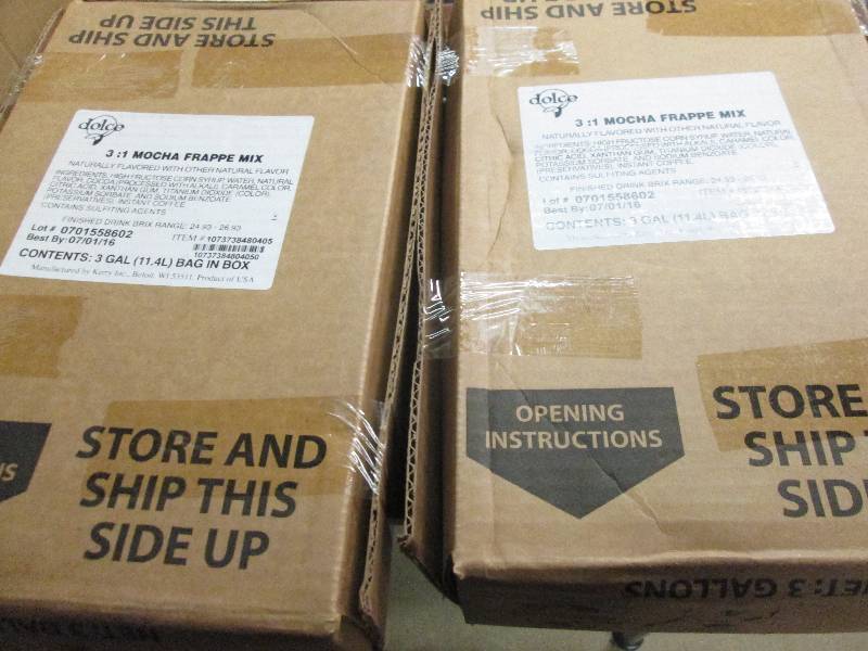 lot 329 image: 2 -3 gallon boxes of 31 mocha frap...