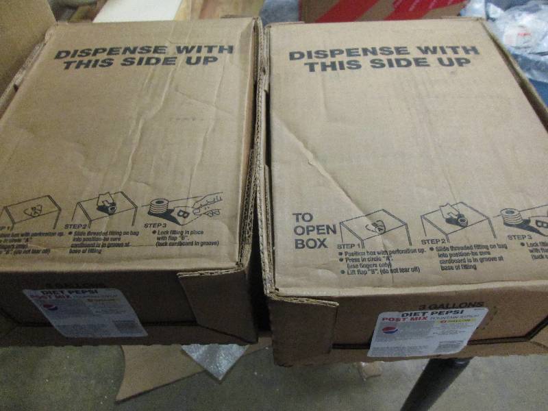 lot 332 image: 2 -3 gallon diet pepsi post mix wit...