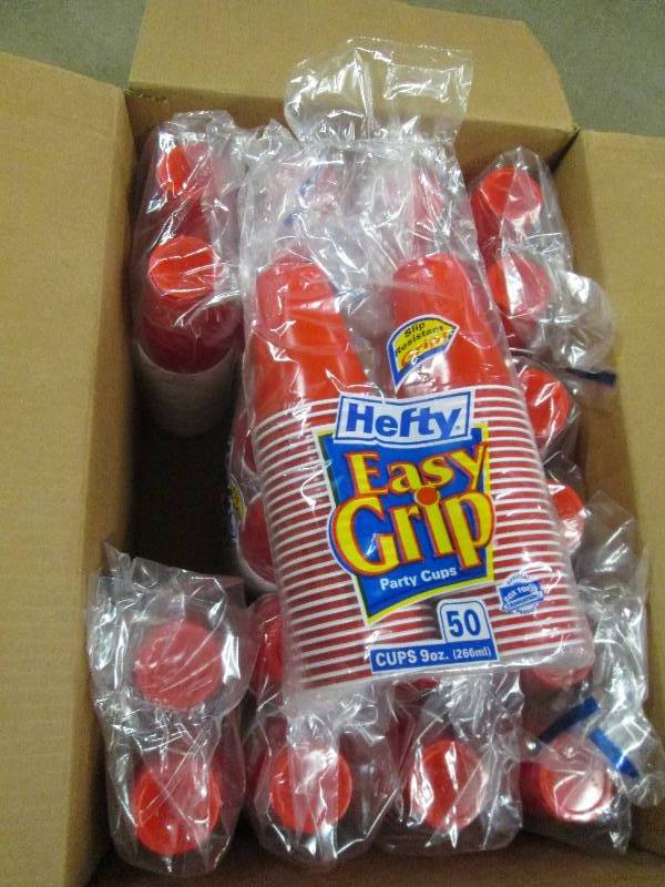 lot 9 image: 1 case of heft 9 oz party cups 12 p...