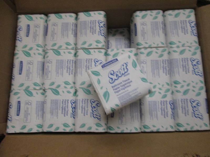 lot 18 image: 1 case of scotts bathroom tissue 36...