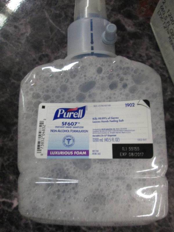 lot 35 image: 2 -40.4 fl oz bottles of purell ins...