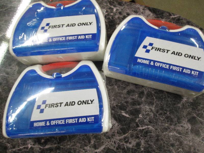 lot 40 image: 3 new first aid kits home and offic...