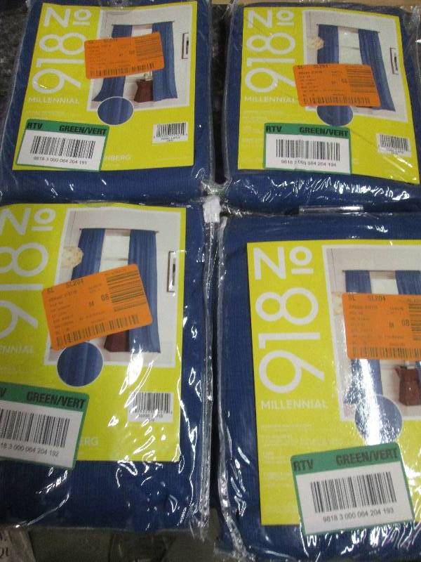lot 343 image: 4 new no.918 millennial curtains 50...