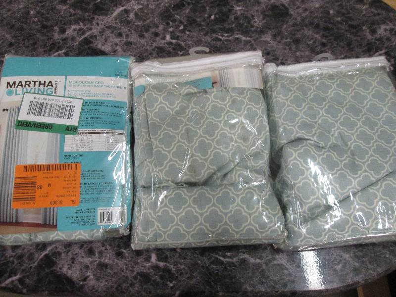 lot 346 image: 3 martha stewart moroccan geo 50w ...