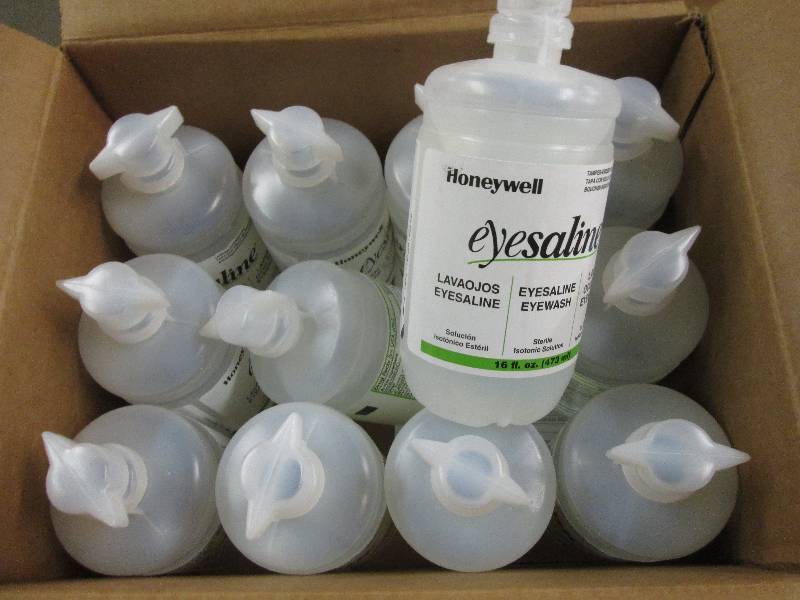lot 51 image: 1 case of 12 eyesaline 16 floz bott...