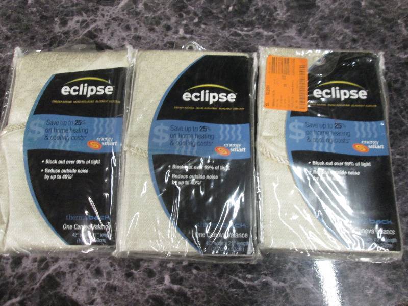 lot 353 image: 3 new eclipse canova valances 42 w...