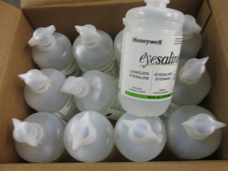 lot 53 image: 1 case of 12 eyesaline 16 floz bott...