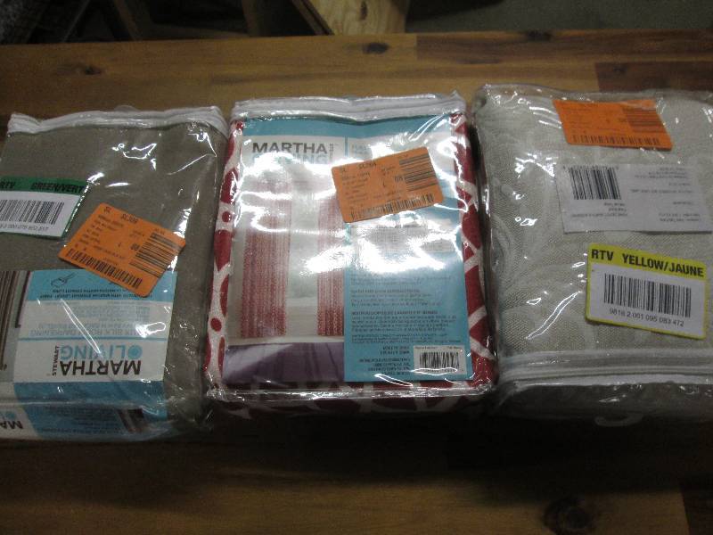 lot 359 image: 2 new 54x84 back tab panels and 1...
