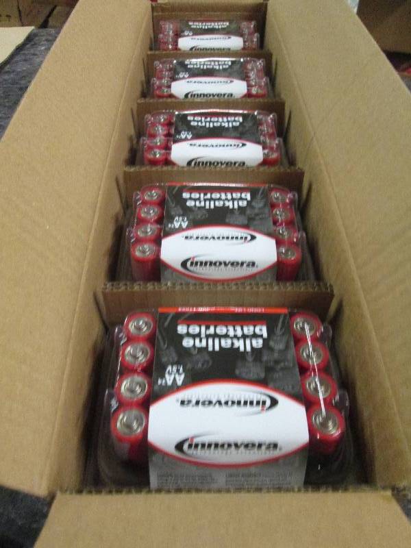 lot 78 image: 5 packs of innovera AA alkaline bat...
