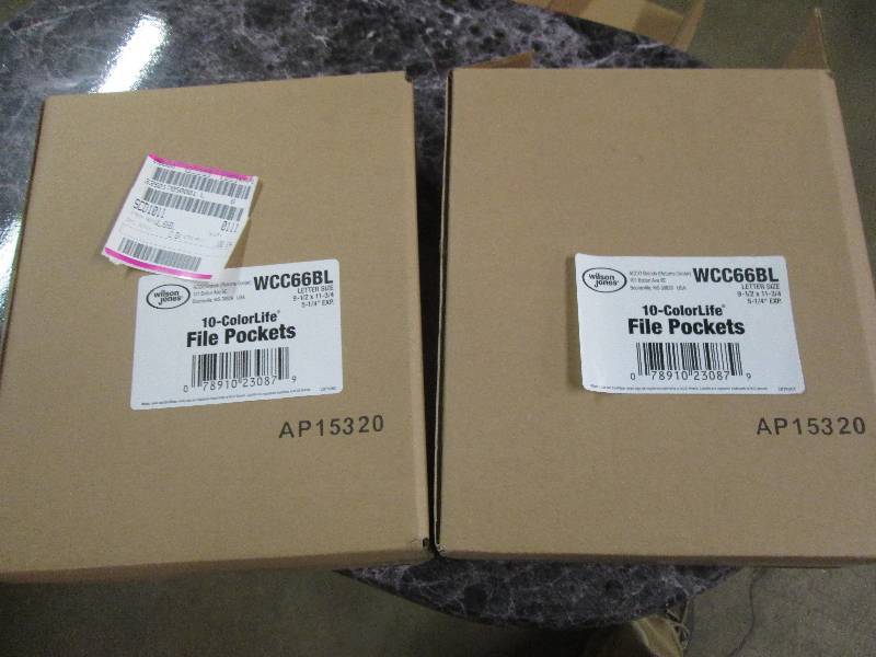 lot 38 image: 2 cases of 10-colorlife file pocket...