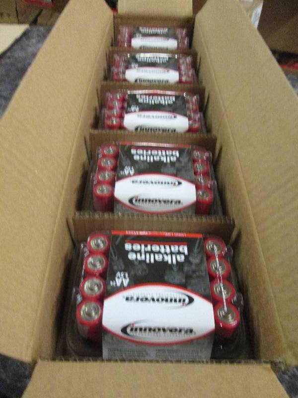 lot 81 image: 5 packs of innovera AA alkaline bat...