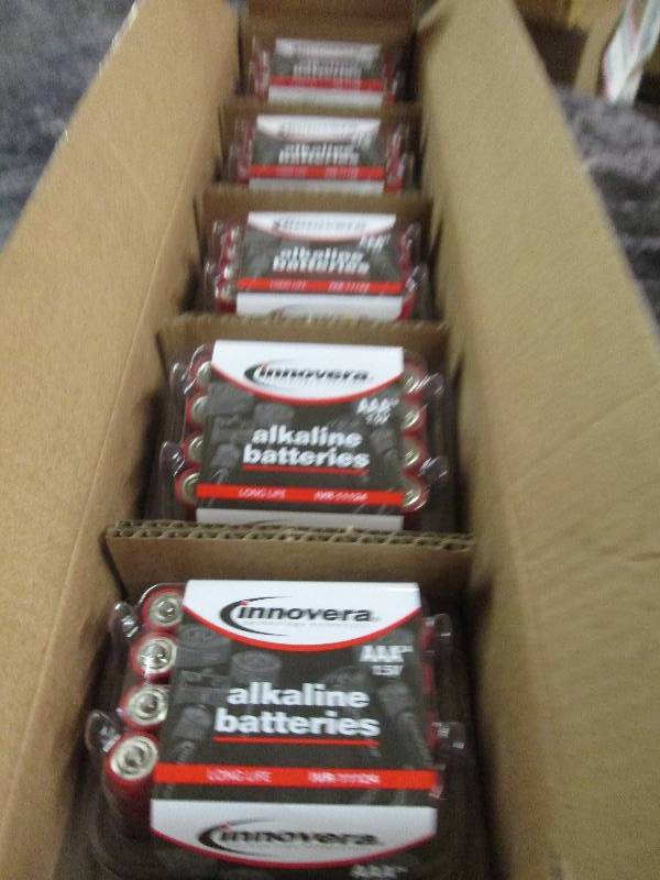 lot 86 image: 5 packages of innovera AAA alkaline...