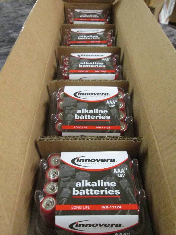 lot 87 image: 5 packages of innovera AAA alkaline...