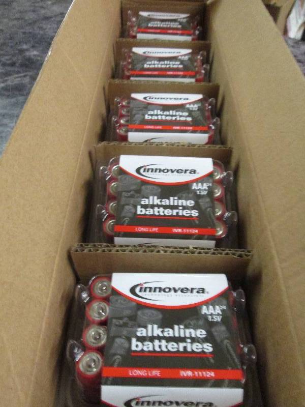 lot 88 image: 5 packages of innovera AAA alkaline...