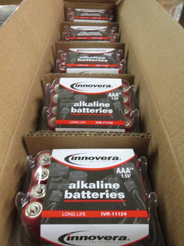 lot 89 image: 5 packages of innovera AAA alkaline...
