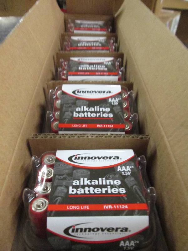 lot 90 image: 5 packages of innovera AAA alkaline...