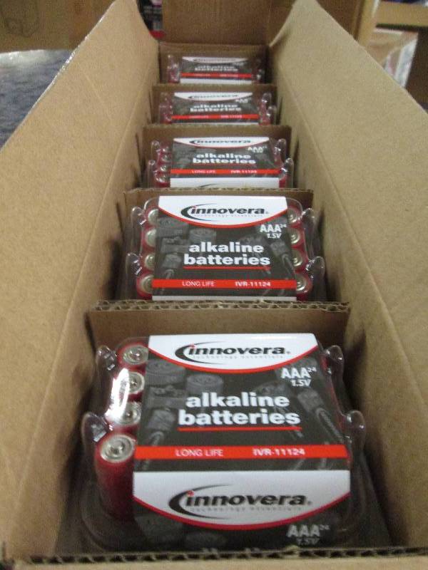lot 91 image: 5 packages of innovera AAA alkaline...