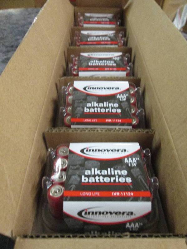 lot 93 image: 5 packages of innovera AAA alkaline...