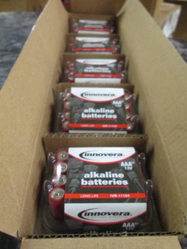 lot 95 image: 5 packages of innovera AAA alkaline...