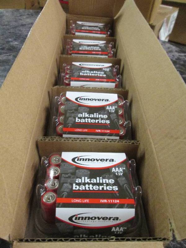 lot 96 image: 5 packages of innovera AAA alkaline...