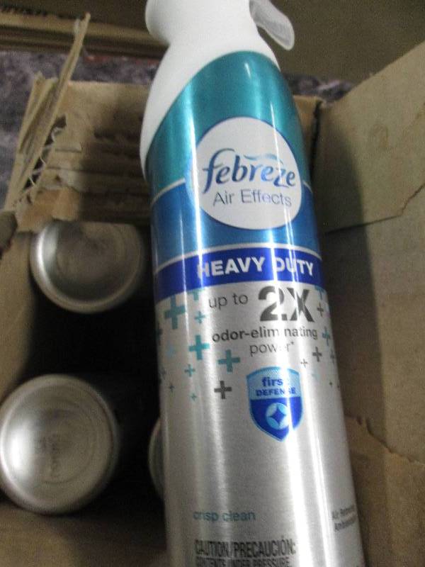 lot 101 image: 1 case of 6 fabreze air effects hea...