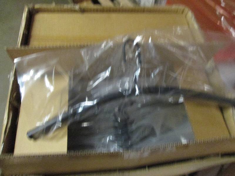 lot 187 image: 1 case 6 boxes of black metal coat ...